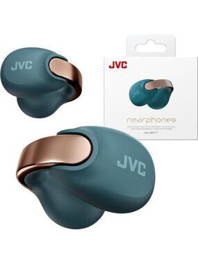 Open Ear True Wireless Headphones - Teal Blue, Lightweight, Sweat-Resistant